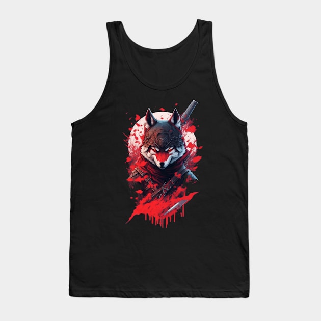 Ninja wolf Tank Top by PMORG